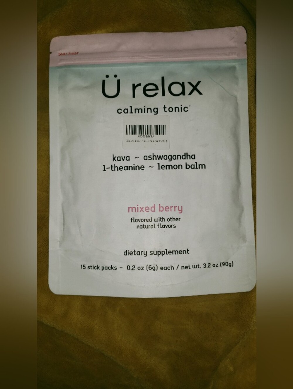 Ü Relax Calming Tonic - Mixed Berry (Pink)